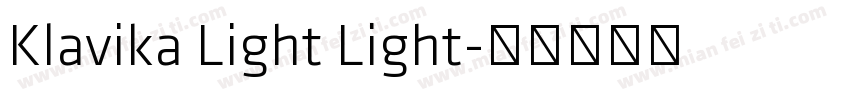 Klavika Light Light字体转换